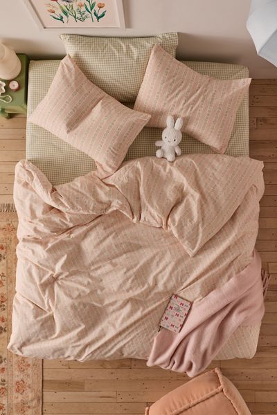 Francis Floral Stripe Duvet Cover Set