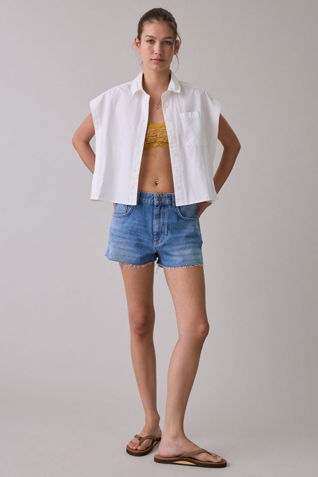 BDG Mind Over Muscle Sleeveless Oversized Button-Down Shirt #3