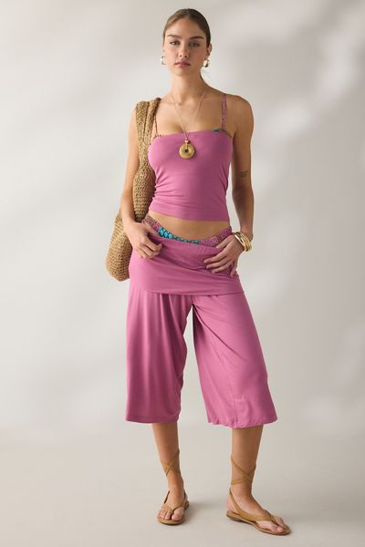 Out From Under Poolside Cool Jersey Knit Capri 2-Piece Set