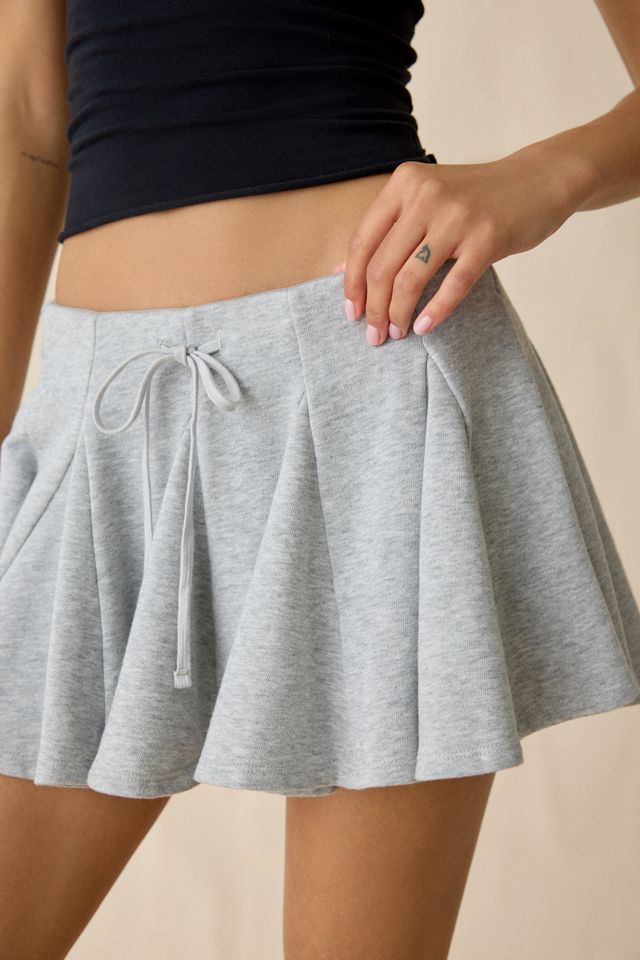 Kimchi Blue Nessa Godet Pleated Sweat Mini Skort #1