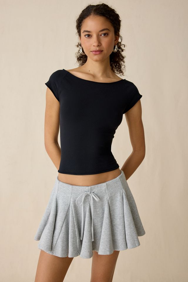 Kimchi Blue Nessa Godet Pleated Sweat Mini Skort #2