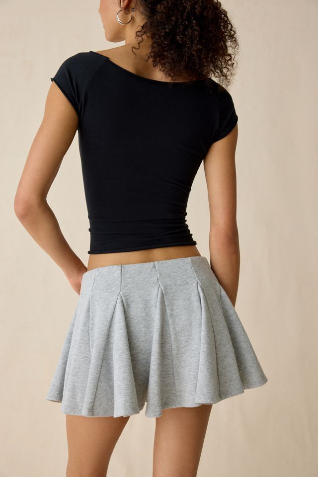 Kimchi Blue Nessa Godet Pleated Sweat Mini Skort #3