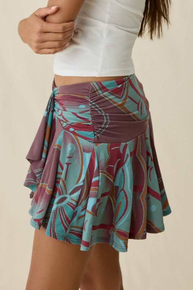 Mini-jupe asymétrique à volants UO Surf And Sand #2