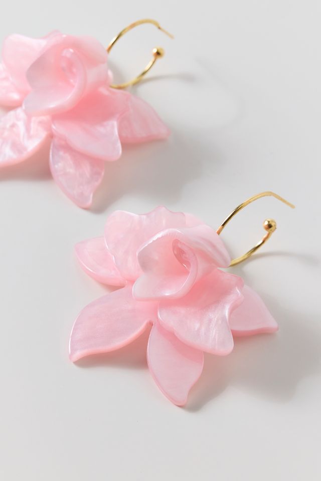 Juno Bloom Flower Hoop Earrings #1