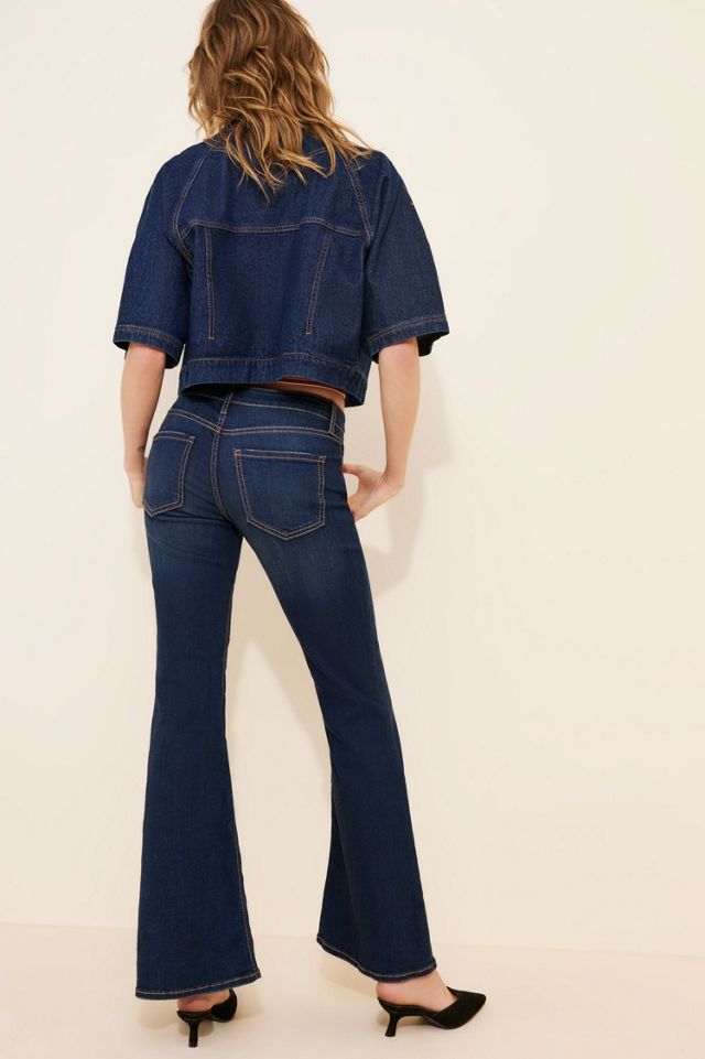 JUST BLACK DENIM Low-Rise Thicker Stitch Bootcut Jean #1