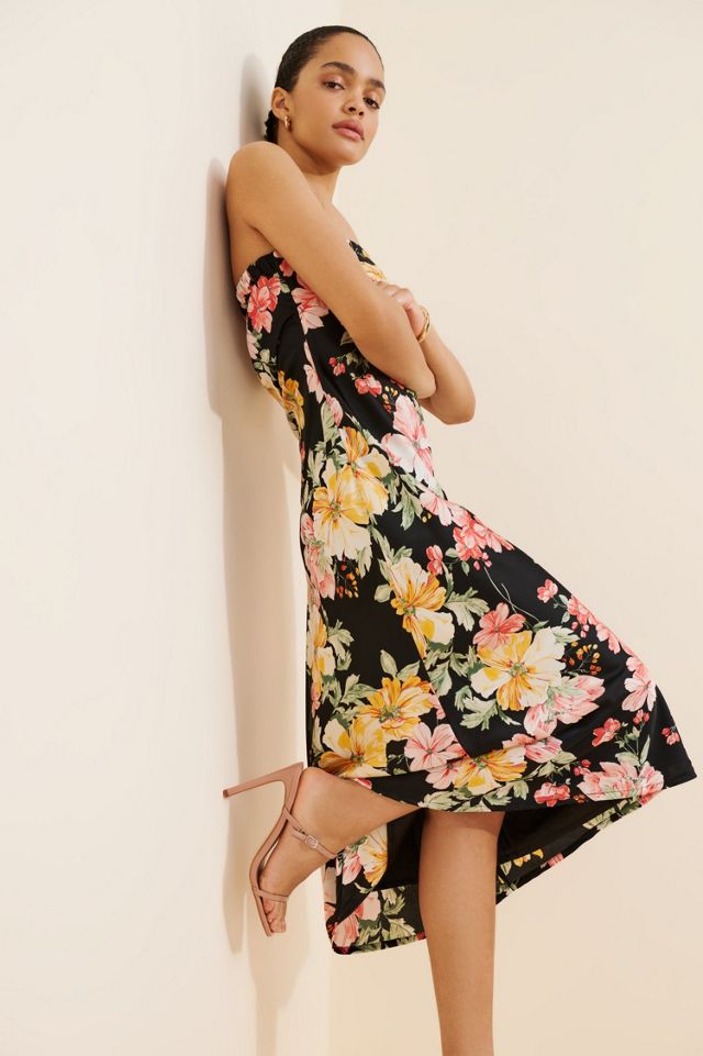 lulus midi dress Lulus Renee Scoop Back Darted Hip Midi Dress in Black XL