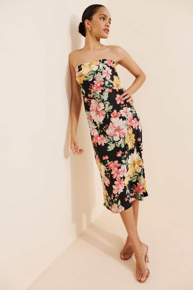 Lulus Aire Strapless Midi Dress #3