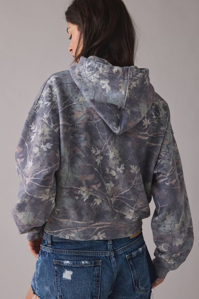 BDG Juniper Leafy Camo Zip-Up Hoodie Sweatshirt #1