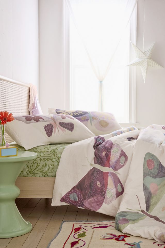 Monica Butterfly Soft Tee Jersey Duvet Cover #1