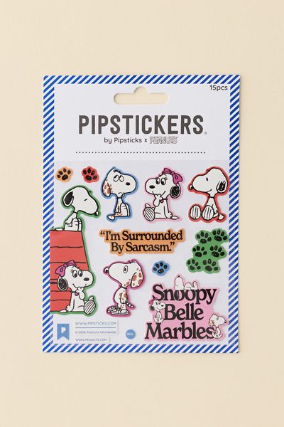 PIPSTICKS Peanuts Surrounded By Sarcasm Sticker Set