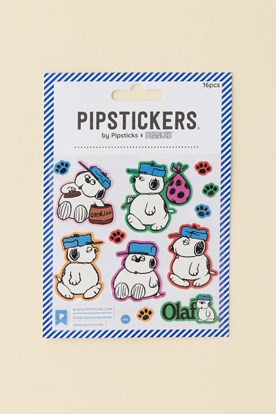 PIPSTICKS Peanuts Olaf Sticker Set