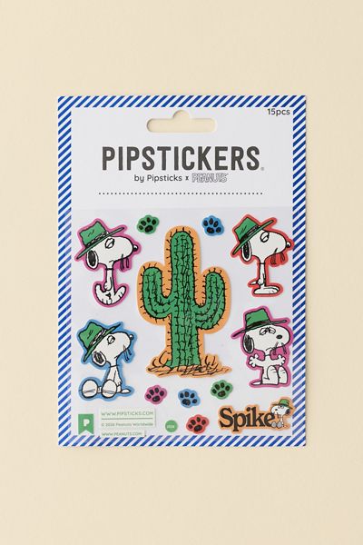 PIPSTICKS Peanuts Spike Sticker Set