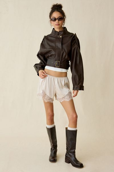 Débardeur en maille à volants UO Carmella Urban Outfitters FR