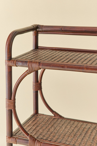 Cairn 3-Tier Looped Rattan Bookshelf