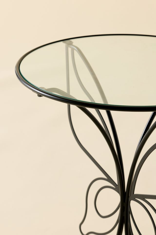 Lainey Butterfly Sculptural Iron Side Table #3