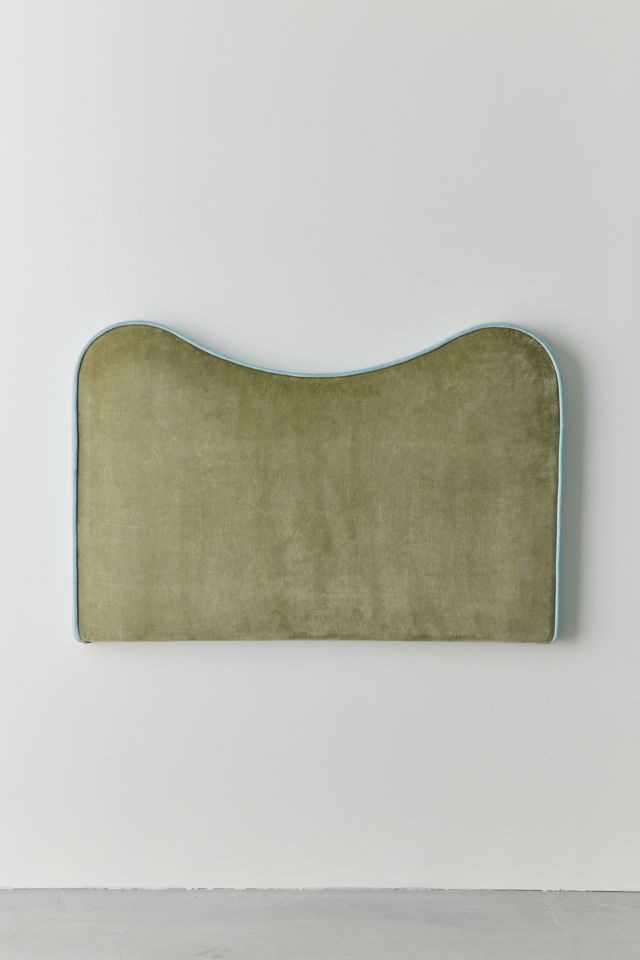 Jane Piped Velvet Upholstered Floating Headboard #2
