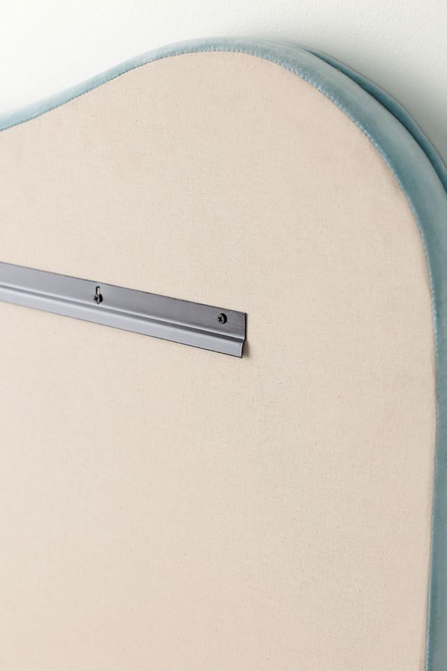 Jane Piped Velvet Upholstered Floating Headboard #4