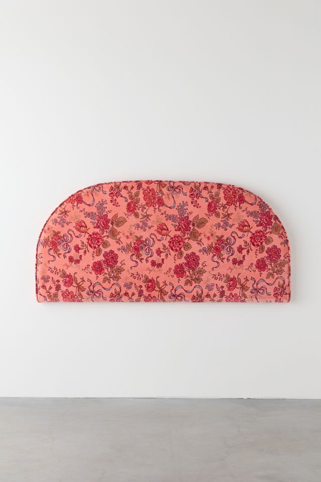 Jane Arch Velvet Upholstered Floating Headboard #1