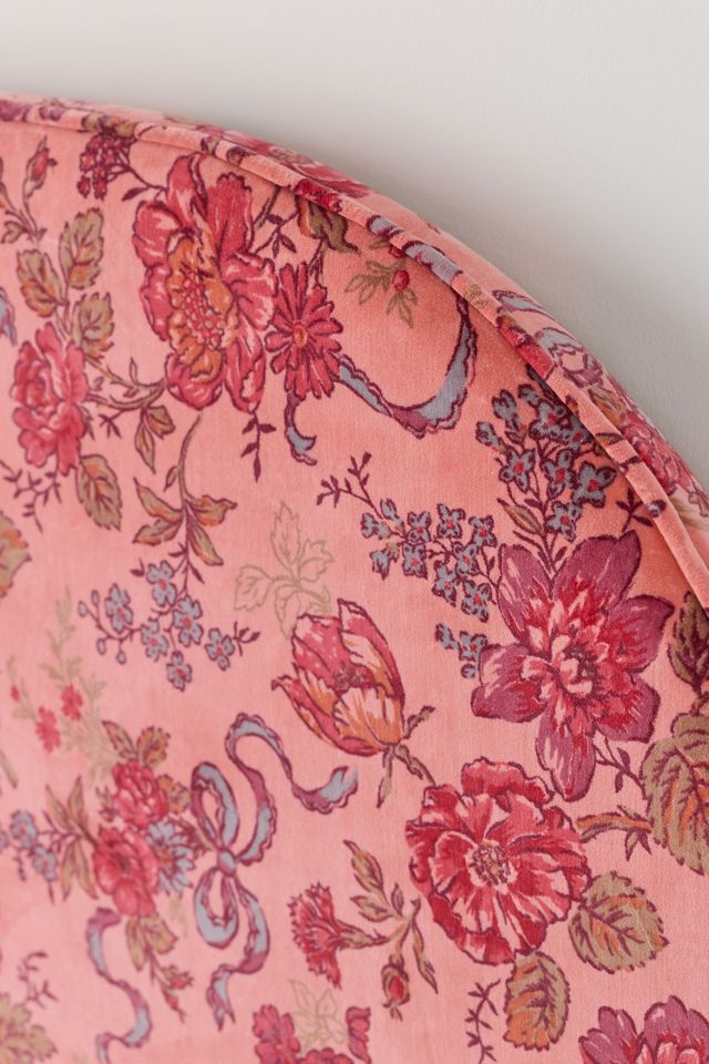 Jane Arch Velvet Upholstered Floating Headboard #3