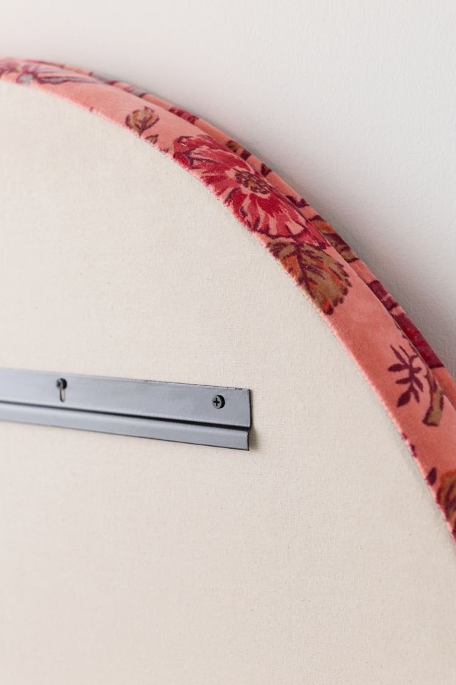 Jane Arch Velvet Upholstered Floating Headboard #4
