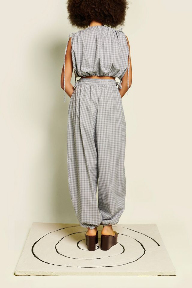 Ghospell Kemi Ruched Tie Balloon Top #2