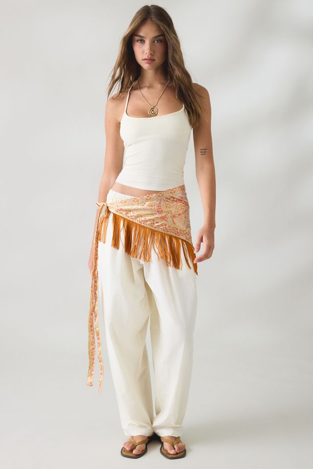 Pantalon ample à enfiler en coton Aura Lioness #1