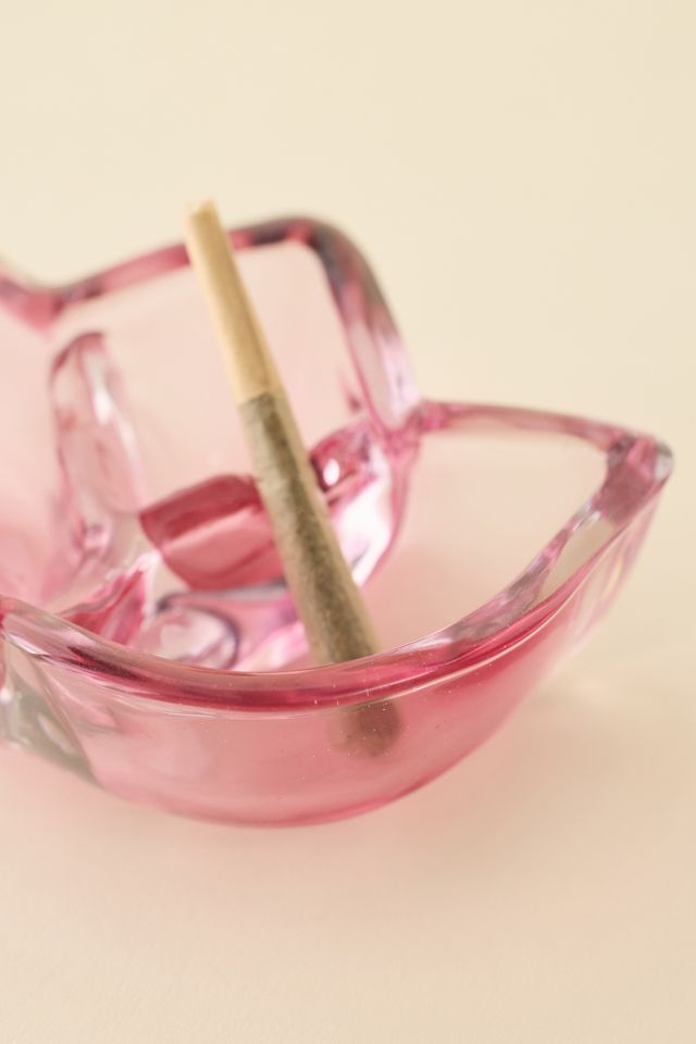Tulip Bud Shaped Glass Catch-All Dish #1