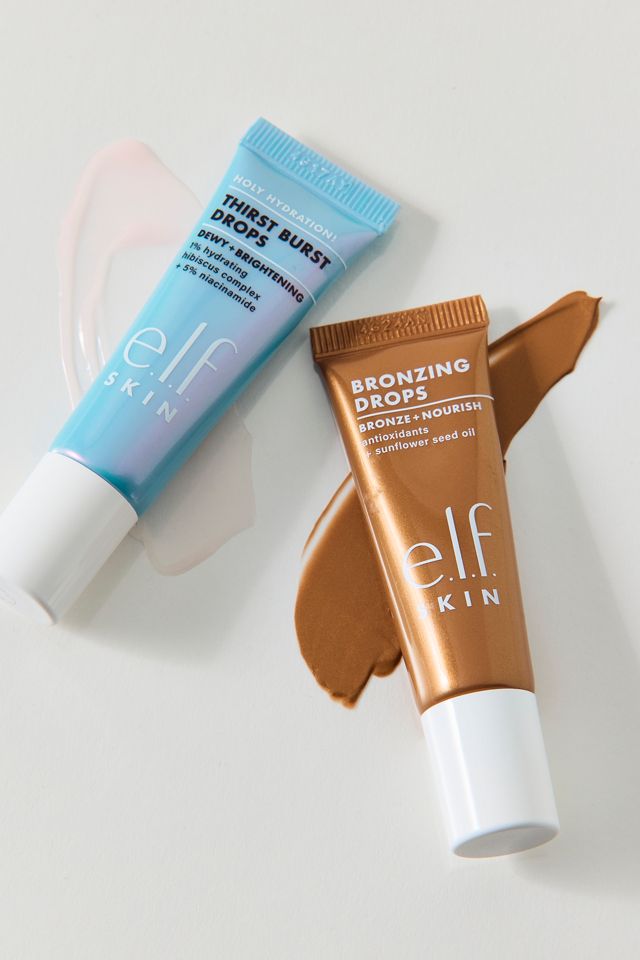 e.l.f. Cosmetics The Hottest Drops Duo Brightening & Bronzing Travel Serum Set #1