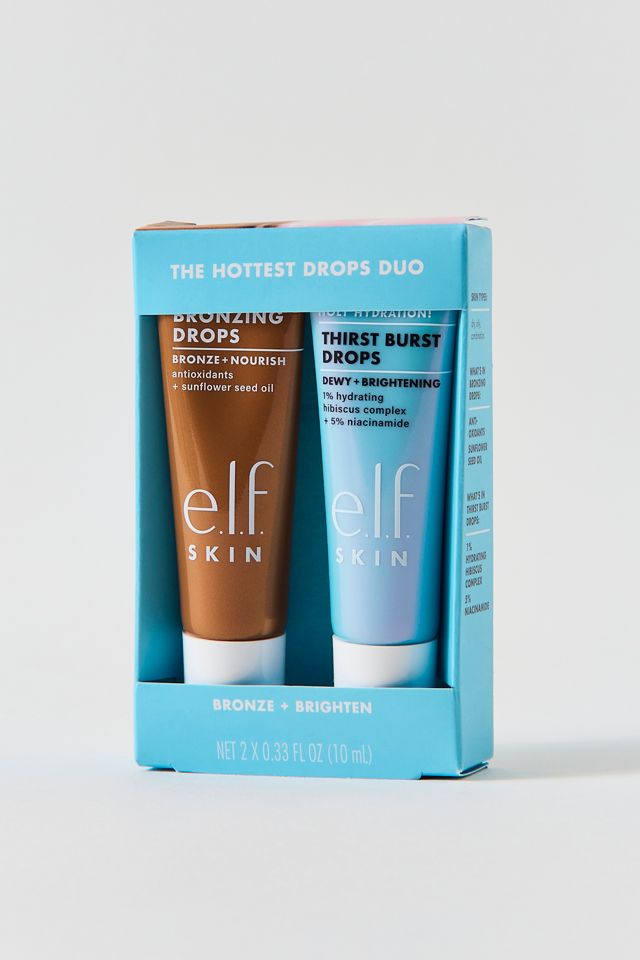 e.l.f. Cosmetics The Hottest Drops Duo Brightening & Bronzing Travel Serum Set #2