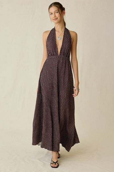 V-Neck + Plunge Neck Dresses | Urban Outfitters