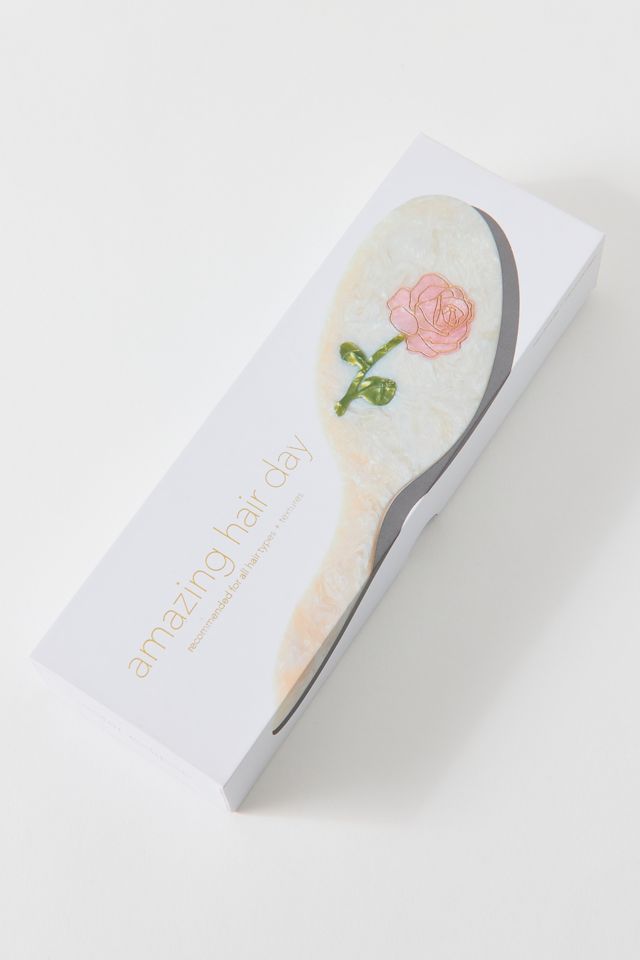 Solar Eclipse Hand-Painted Amazing Hair Day Paddle Brush #4