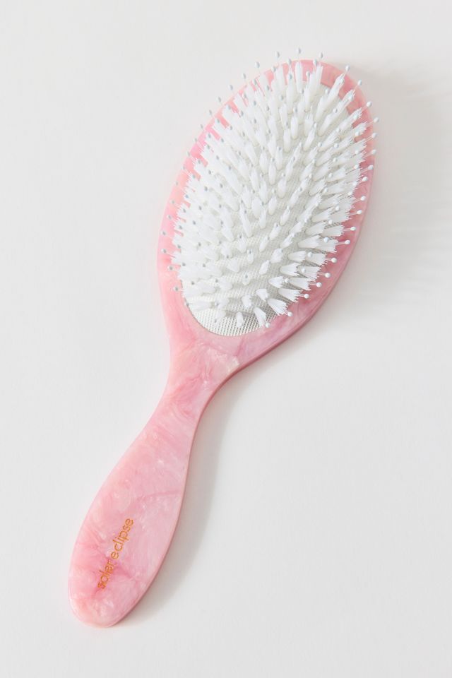 Brosse à cheveux plate Amazing Hair Day peinte à la main Solar Eclipse #1