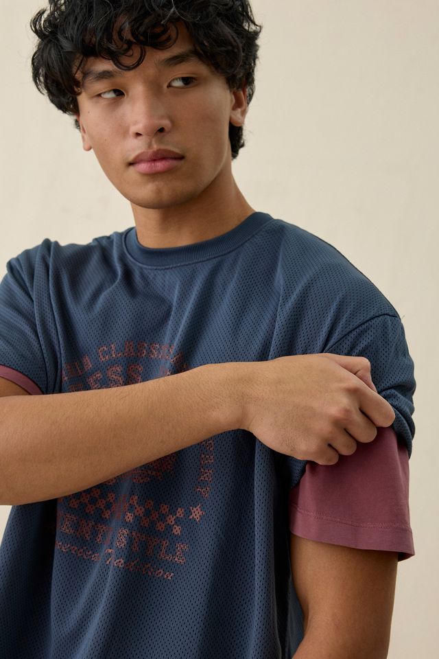 GUESS JEANS Double Layer Mesh Tee #4