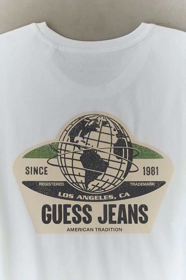 GUESS JEANS Globe Logo Graphic Tee #2