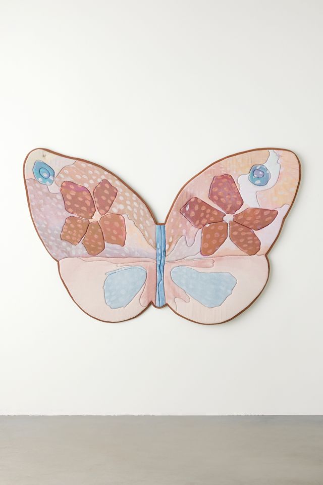 Quilted Butterfly Floating Headboard #1