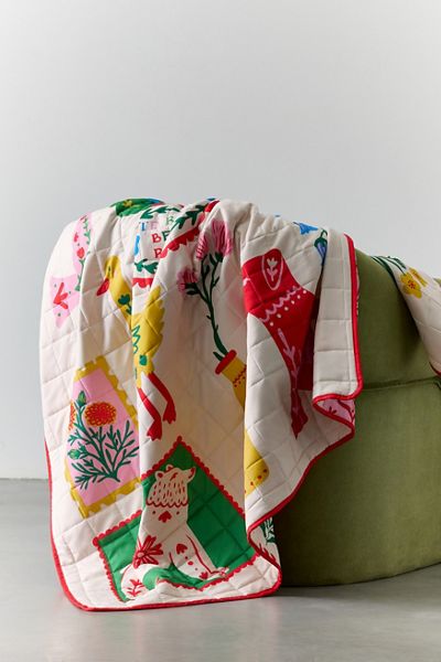 ban.do Quilted Patchwork Throw Blanket