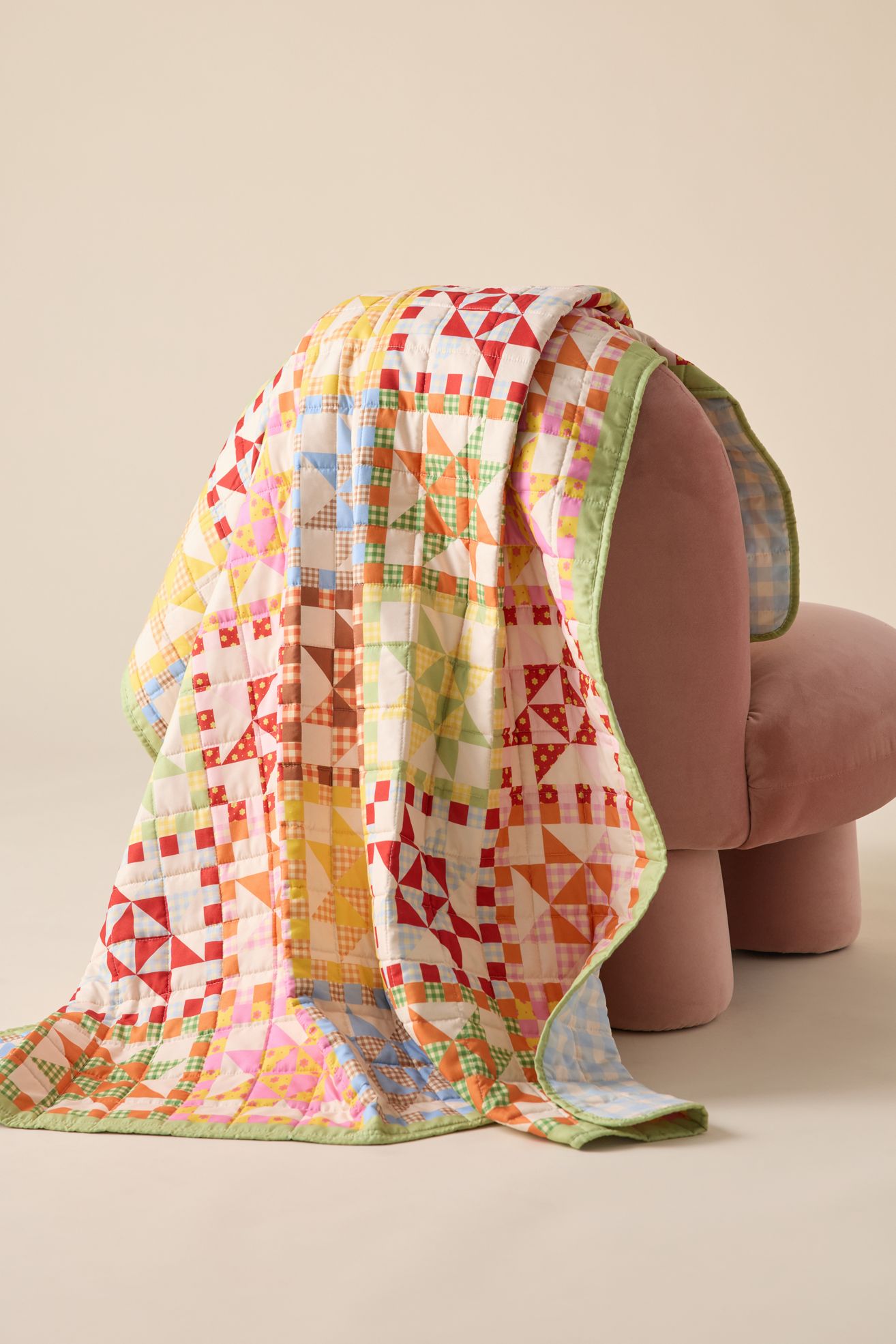 ban.do Quilted Patchwork Throw Blanket - Scandinavian, ONE SIZE