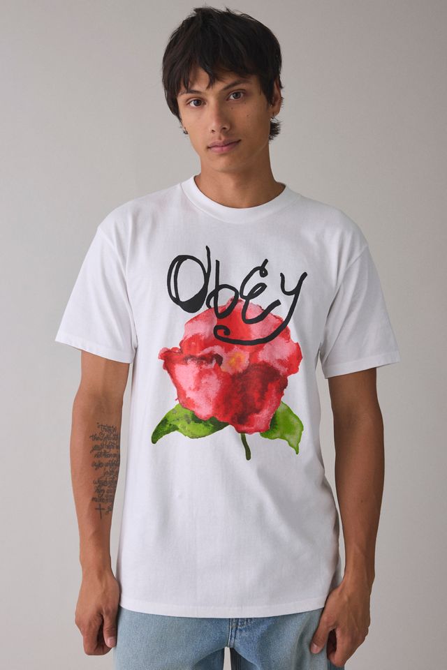 T-shirt graphique Watercolor Poppy OBEY #1