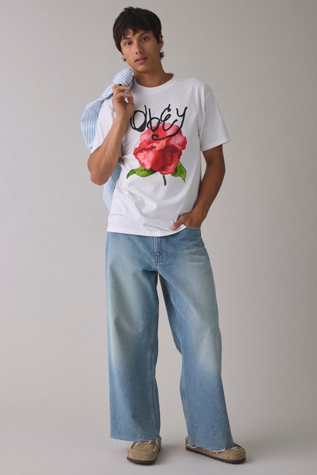 T-shirt graphique Watercolor Poppy OBEY #3