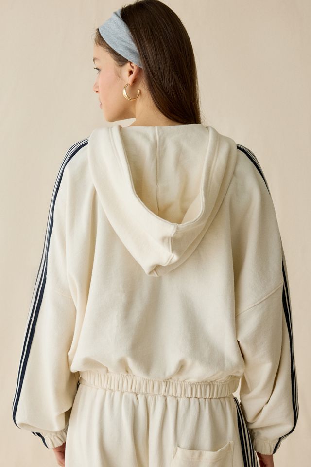 iets frans… Harri Piped Bubble Hem Zip-Up Hoodie Sweatshirt #1