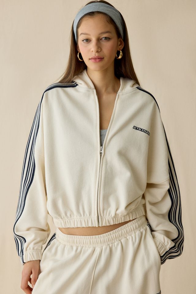 iets frans… Harri Piped Bubble Hem Zip-Up Hoodie Sweatshirt #2