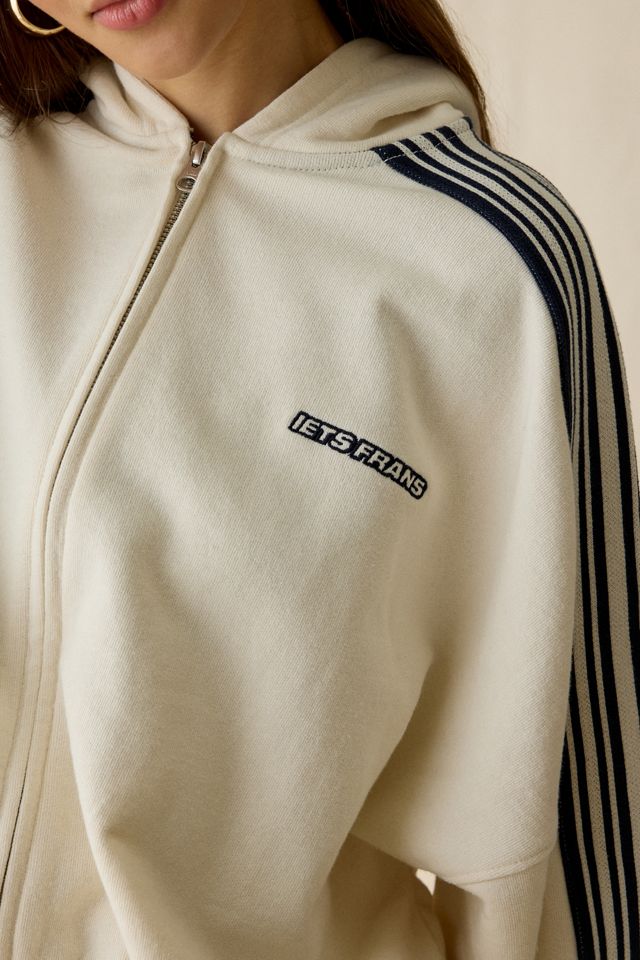 iets frans… Harri Piped Bubble Hem Zip-Up Hoodie Sweatshirt #3