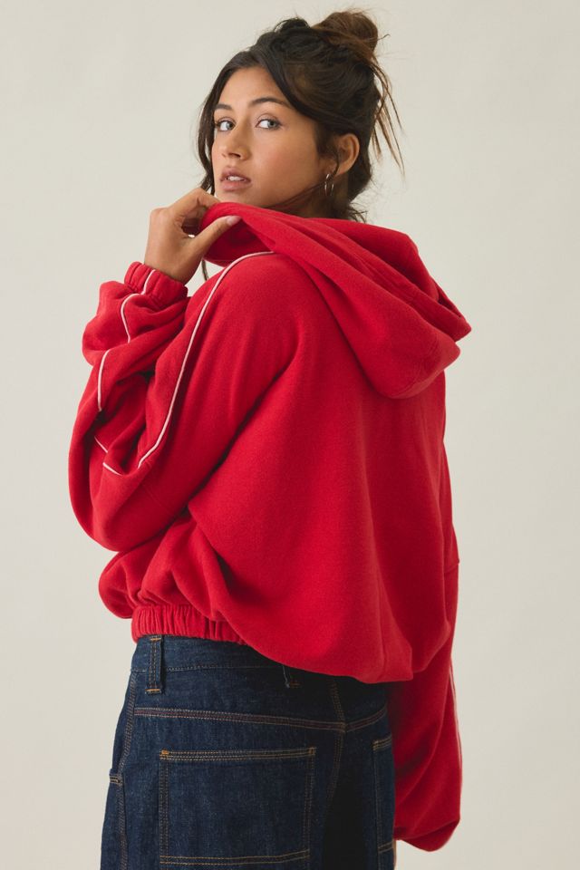 iets frans… Harri Piped Bubble Hem Zip-Up Hoodie Sweatshirt #1