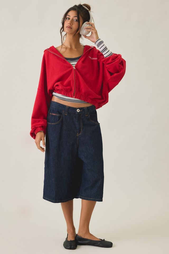 iets frans… Harri Piped Bubble Hem Zip-Up Hoodie Sweatshirt #4