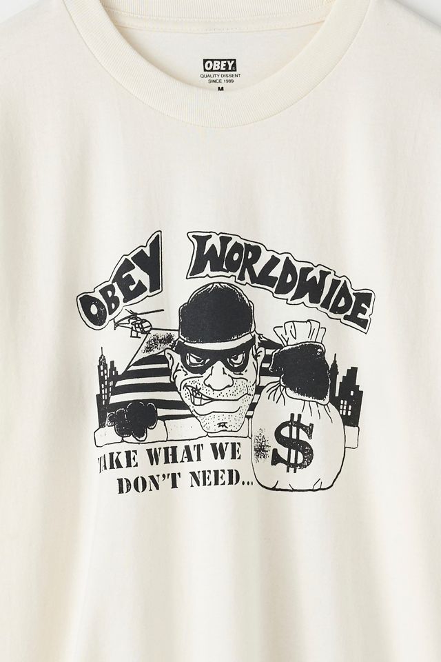 T-shirt graphique OBEY Take What We Don't Need #1