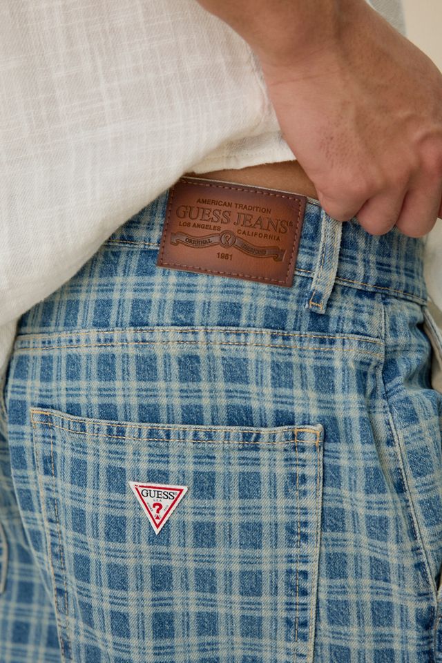 GUESS ORIGINALS G20 Plaid Super Baggy Fit Jeans #2