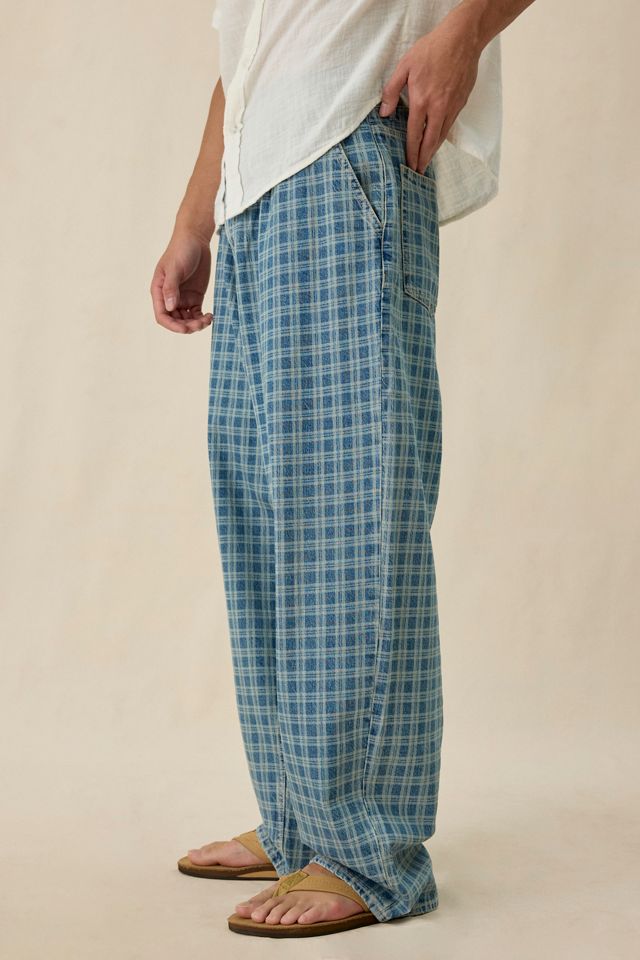 GUESS ORIGINALS G20 Plaid Super Baggy Fit Jeans #4