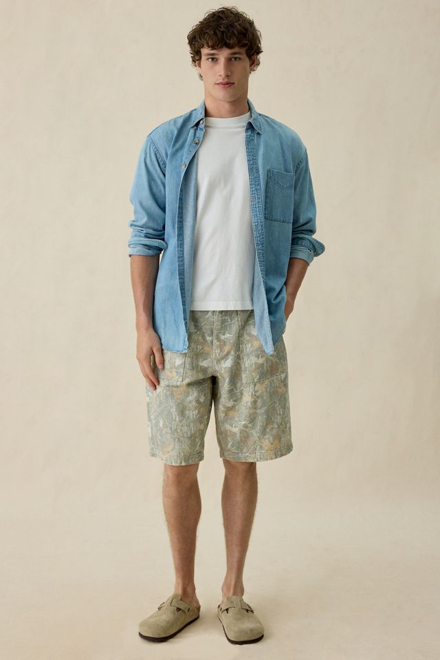 GUESS JEANS Camo Canvas Utility Shorts #4