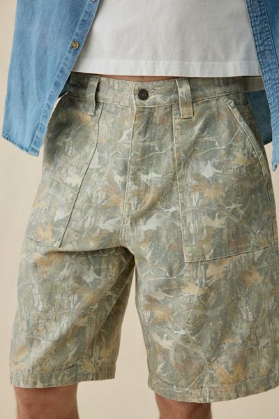 GUESS JEANS Camo Canvas Utility Shorts