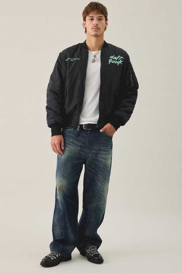 Alpha Industries X Daft Punk Reversible Graphic Bomber Jacket #3